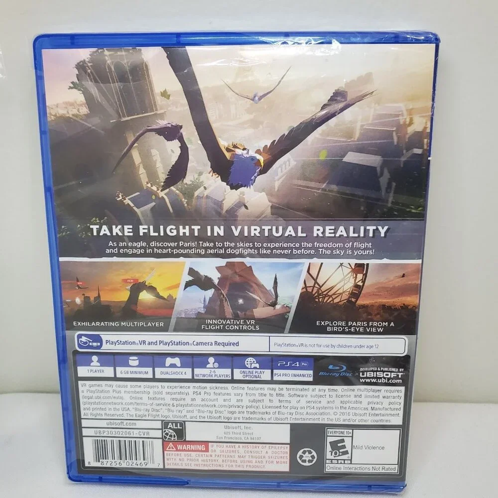 Eagle Flight VR Game Ubisoft Sony Playstation 4 PS) NEW Rated E 10+